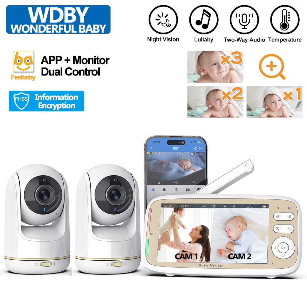 Audio Music For Video - VB803 PRO Baby Monitor, с 2шт