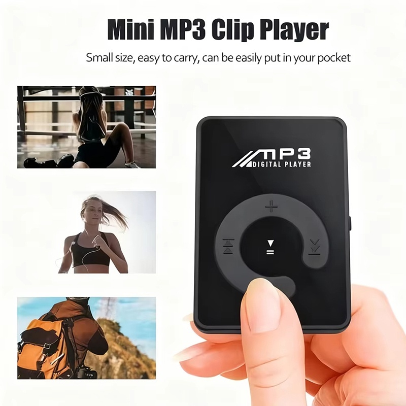 Audio Music Play - Портативный мини-плеер MP3 с клипсой, поддержка