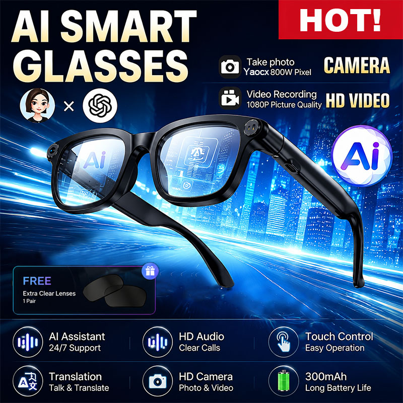 Новые умные очки с ИИ, HD-каме – обзор и цена Audio Music To Video Ai Free